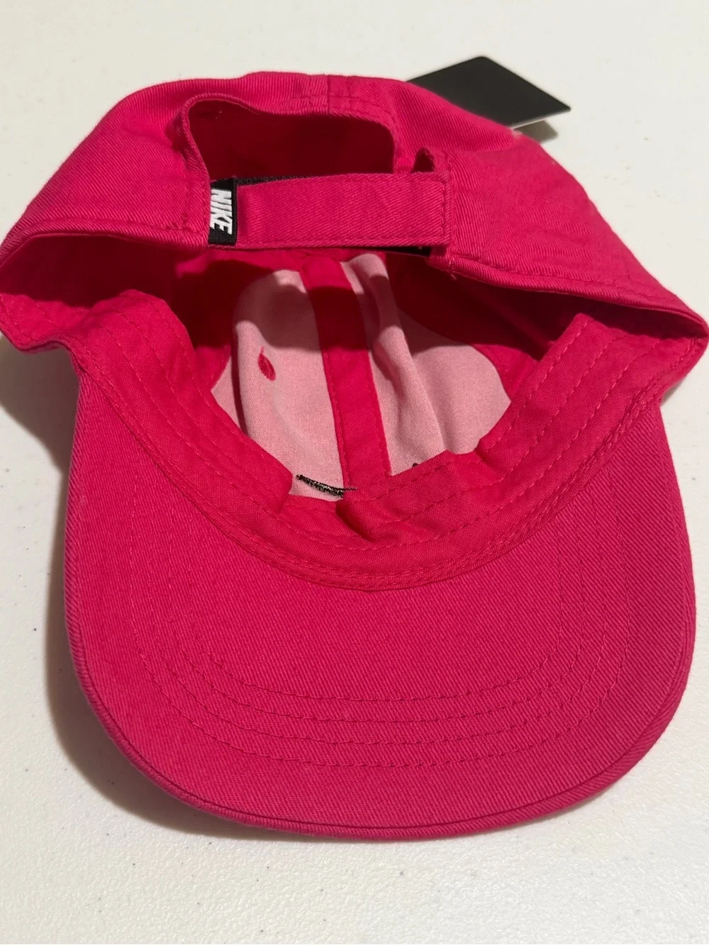 Nike Hot Pink Baseball Cap with Black Swoosh